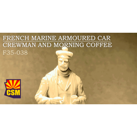 CSM® Homme d'équipage de la marine française et un café du matin 1:35