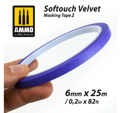 Ammo® bande cache Softouch Velvet 6 mm référence A.MIG-8241.