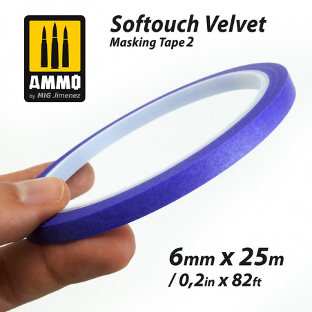 Ammo® bande cache Softouch Velvet 6 mm référence A.MIG-8241.