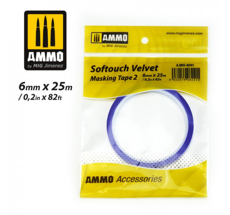 Ammo® bande cache Softouch Velvet 6 mm référence A.MIG-8241.