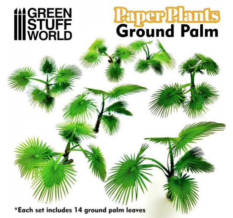 Green Stuff World® Plantes papier - Palmier au sol