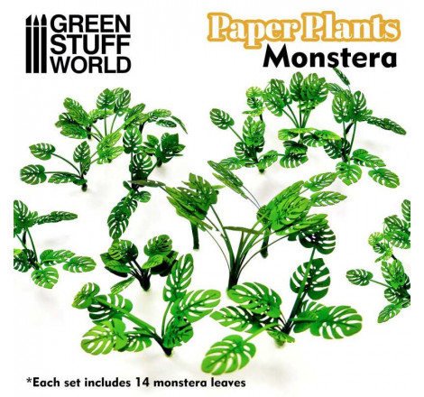 Green Stuff World® Plantes papier - Monstera