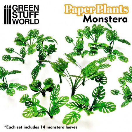 Green Stuff World® Plantes papier - Monstera