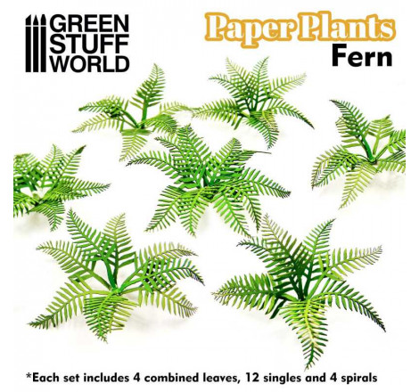 Green Stuff World® Plantes papier - Fougère