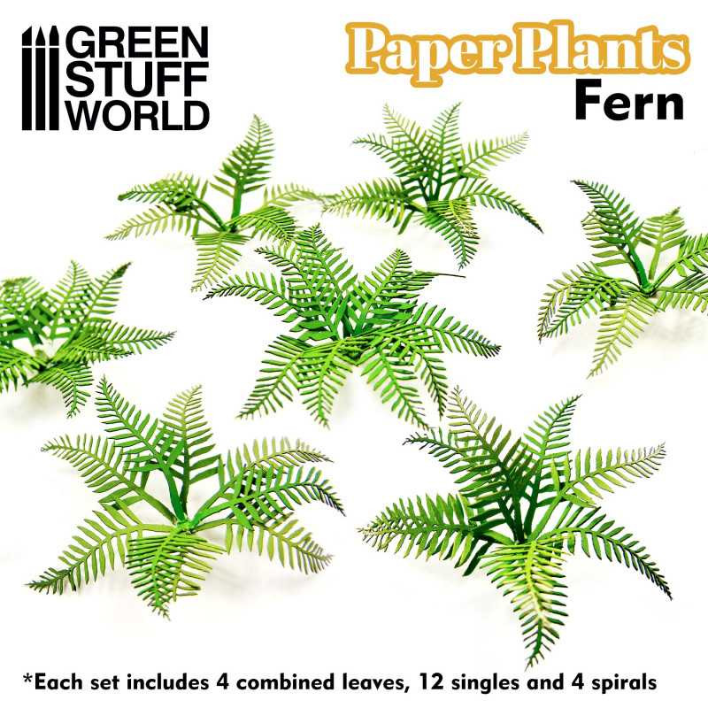 Green Stuff World® Plantes papier - Fougère