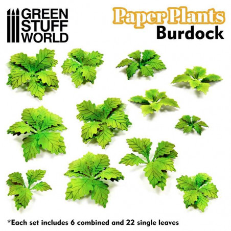 Green Stuff World® Plantes papier - Bardane