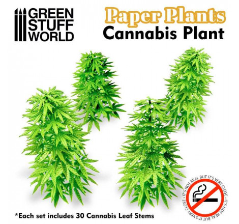 Green Stuff World® Plantes papier - Cannabis