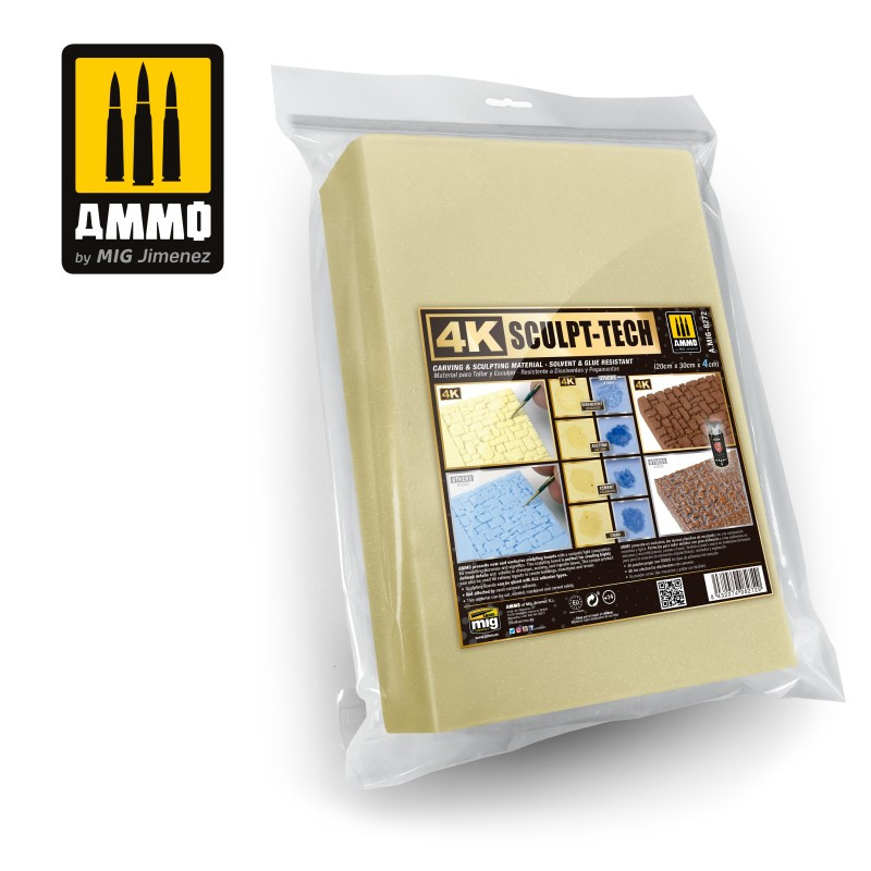 Ammo® Plaque de sculpture 4K  (20x30x3cm)