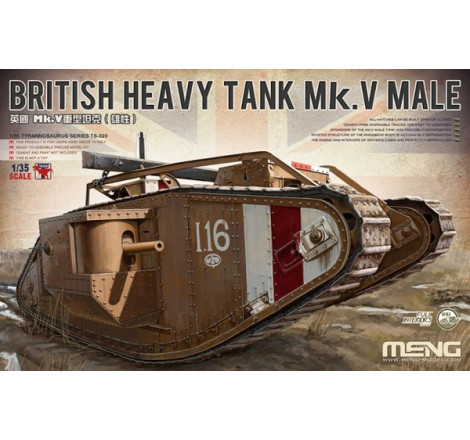 Meng® Char britannique MK.V Male TS-020