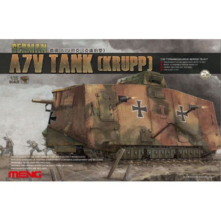 Meng® Char allemand A7V Tank (Krupp) 1:35 TS-017