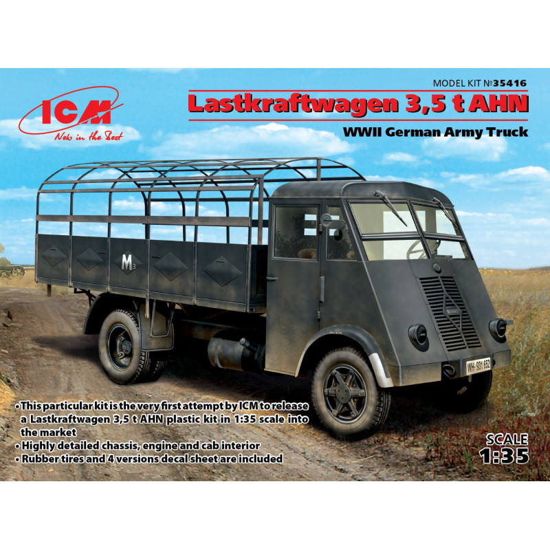 ICM® Maquette militaire camion Renault Lastkraftwagen 3,5 t AHN 1:35