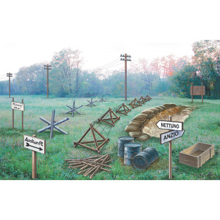 Italeri® Accessoires champs de bataille WW2 1:72