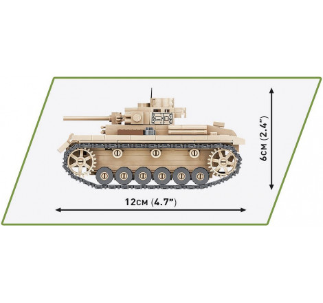 Cobi® char allemand Panzer III Ausf.J échelle 1:48 référence 2712. Contient 292 briques.