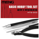 Meng® Set outils de base pour maquettiste MTS-003