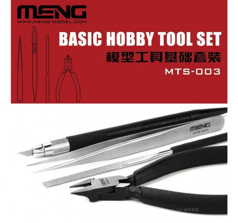 Meng® Set outils de base pour maquettiste MTS-003