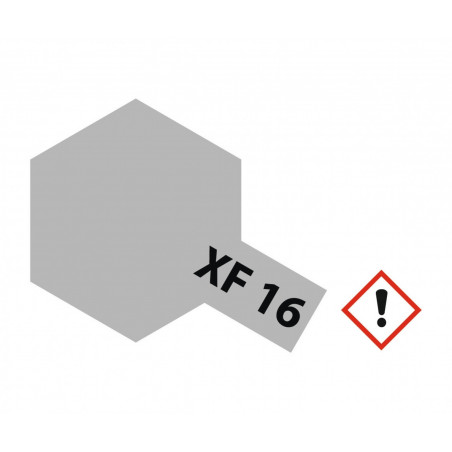 Peinture maquette Tamiya acrylique XF16 Aluminium mat 10ml 81716