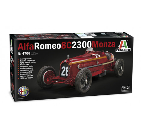 Italeri® Maquette voiture Alfa Romeo 8C2300 Monza 1:12