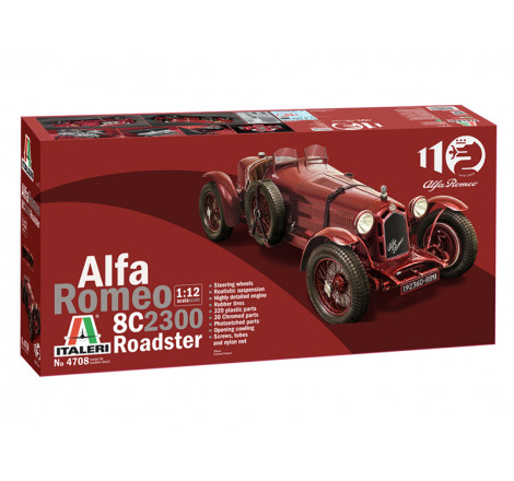 Italeri® Maquette voiture Alfa Romeo 8C 2300 Roadster 1:12 4708
