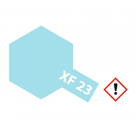 Peinture maquette Tamiya acrylique XF23 Bleu clair mat 10ml