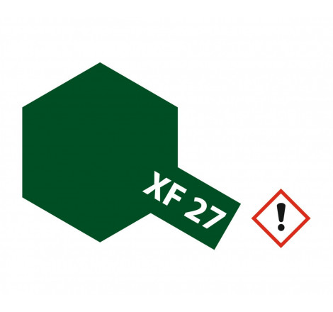 Peinture maquette Tamiya acrylique XF27 Dark Green mat 10ml