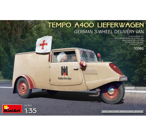 MiniArt® Maquette ambulance Tempo A400 Lieferwagen 1:35 référence 35382