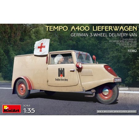 MiniArt® Maquette ambulance Tempo A400 Lieferwagen 1:35 référence 35382