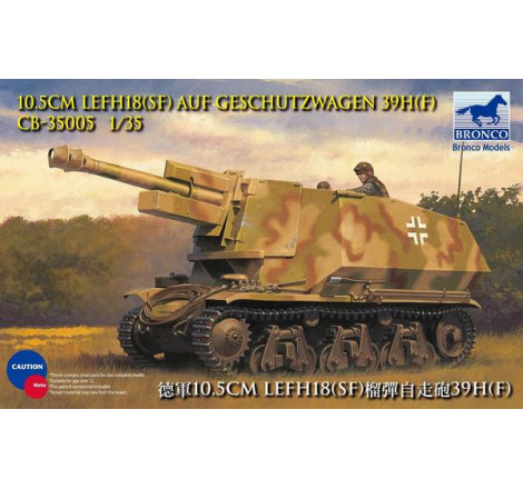 Bronco® Maquette militaire 10.5cm LEFH18(SF) Auf Geschutzwagen 39H(F) 1:35 référence CB-35005