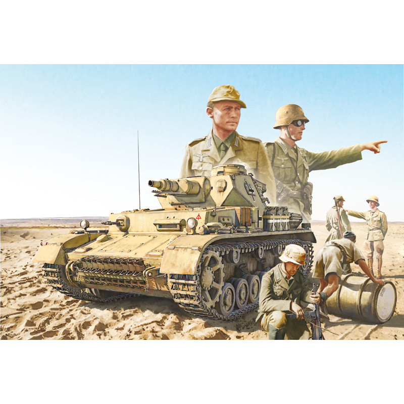Italeri® Maquette militaire Panzer IV Ausf F1/F2/G DAK (El Alamein 1942-2002) 1:35 référence 6593