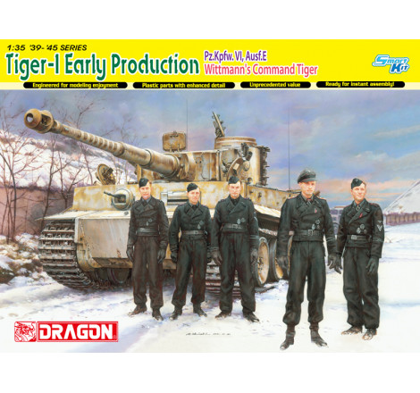 Dragon® Maquette militaire Tiger Ausf.E (début de production) de Michael Wittmann 1:35 référence 6730