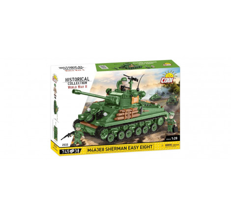 Cobi® Tank M4A3E8 Sherman Easy Eight 1:28 référence 2533