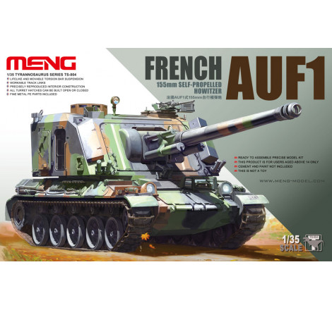 Meng® Maquette militaire canon automoteur AUF1 155mm armée française 1:35 référence TS-004