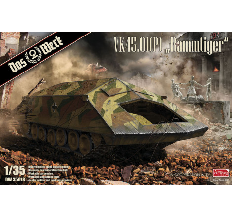 Das Werk® Maquette militaire VK45.01(P) Rammtiger 1:35 référence DW 35018