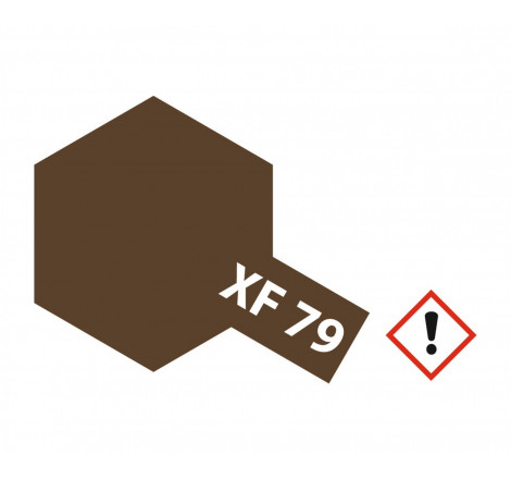 Peinture maquette Tamiya acrylique XF79 Linoleum Deck Brown mat 10ml Aupetitbunker reims