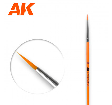 AK® Pinceau synthétique rond taille 2/0 référence AK602
