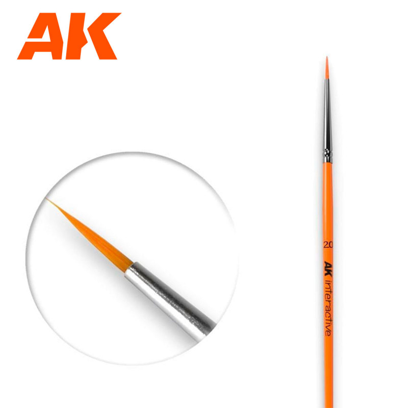 AK® Pinceau synthétique rond taille 2/0 référence AK602