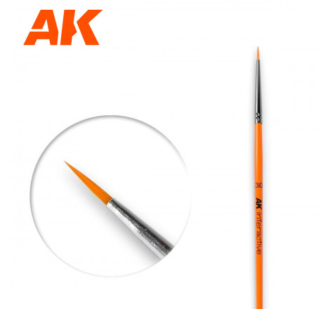 AK® Pinceau synthétique rond taille 3/0 référence AK601