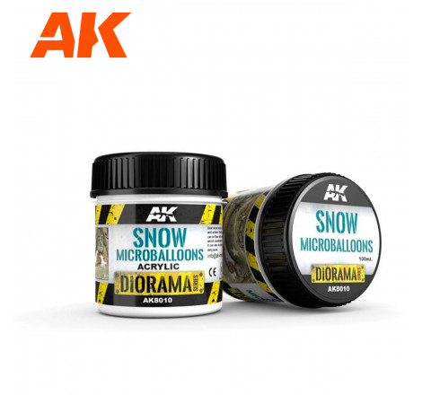 AK® Diorama Series Snow Microballons référence AK8010 100 ml acrylique