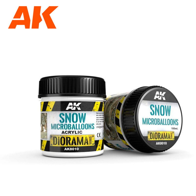 AK® Diorama Series Snow Microballons référence AK8010 100 ml acrylique