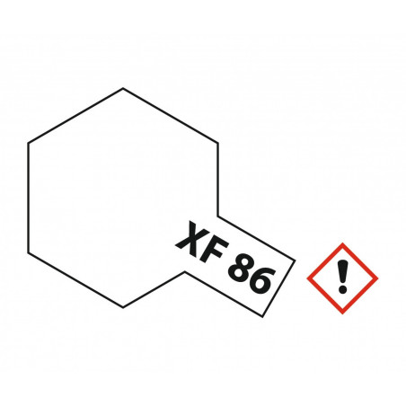 Peinture maquette Tamiya acrylique XF86 Vernis mat (clear) 10ml