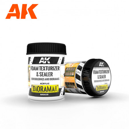 AK® Diorama Series Foam Texturizer & Sealer (pour bâtiments et dioramas) référence AK8039