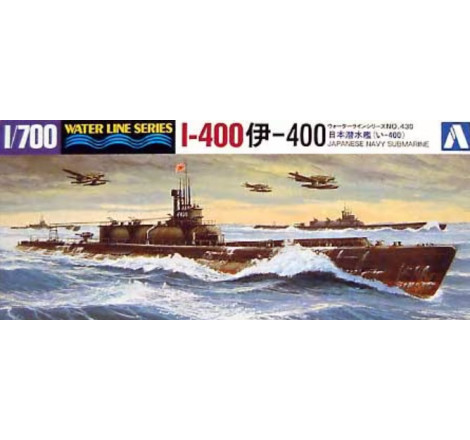 Aoshima® Maquette sous-marin marine japonaise I-400 1:700