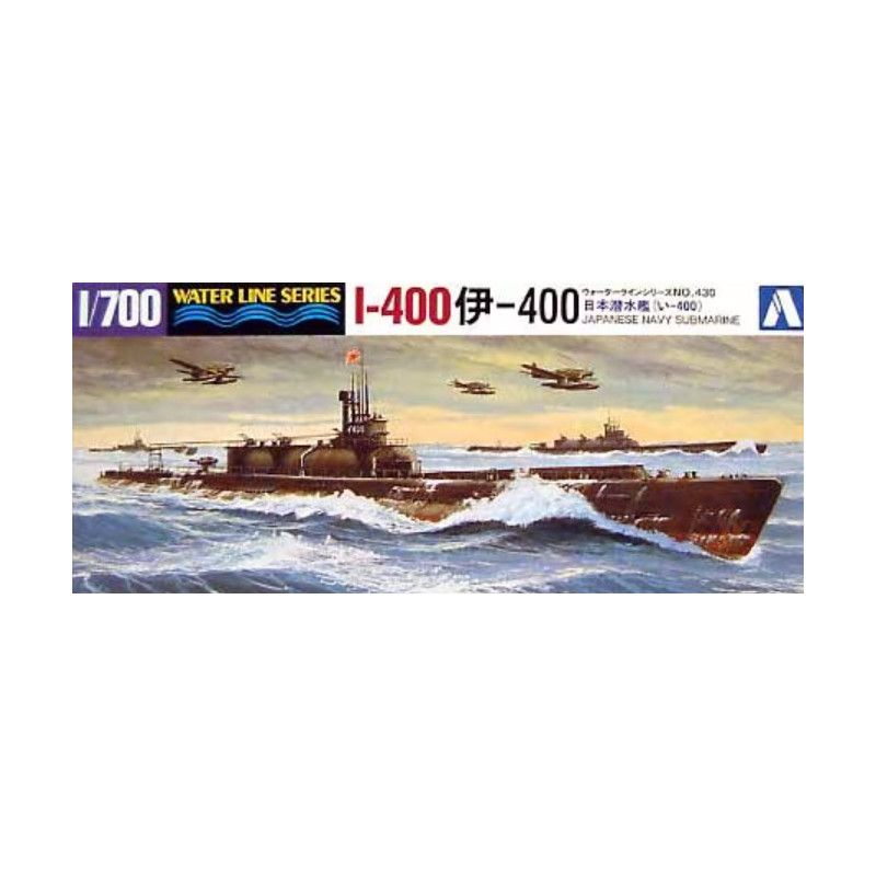 Aoshima® Maquette sous-marin marine japonaise I-400 1:700