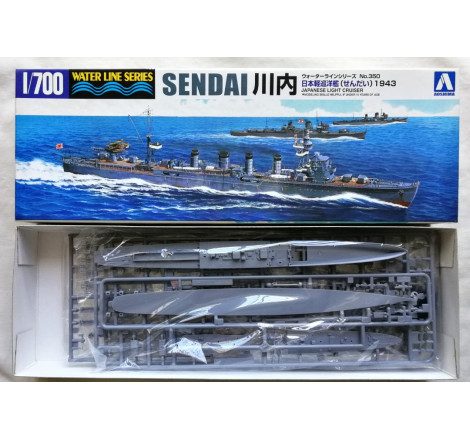 Aoshima® Maquette bateau Sendai 1943 croiseur léger marine impériale Japonaise 1:700 référence 040089