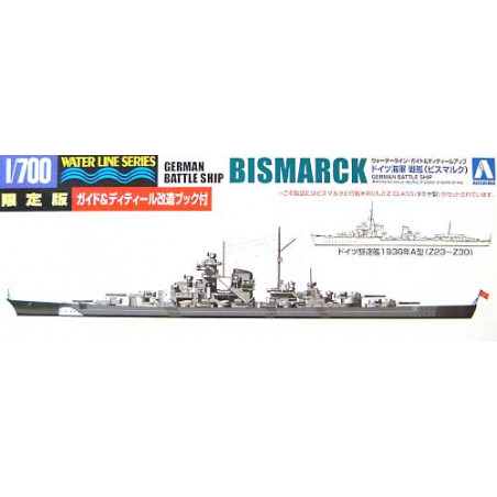 Aoshima® Maquette bateau Bismarck 1:700