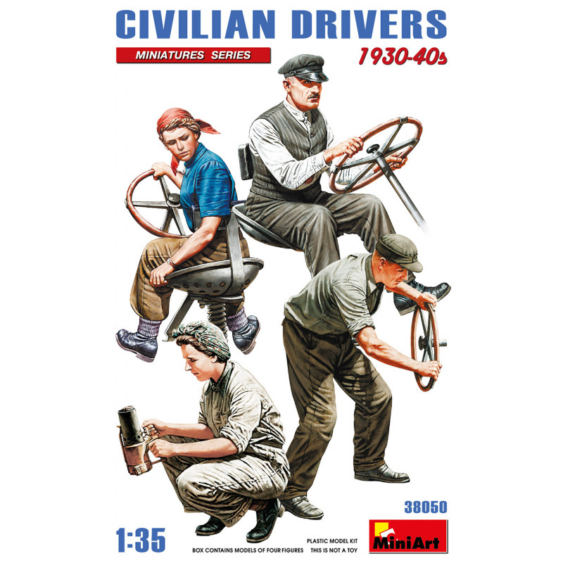 MiniArt® Conducteurs civils années 1930-1940 1:35 référence 38050
