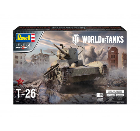 Revell® World of Tanks maquette militaire T-26 1:35 référence 03505