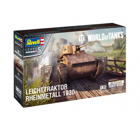 Revell® World of Tanks maquette militaire Leichttraktor Rheinmetall 1930 1:35 référence 03506