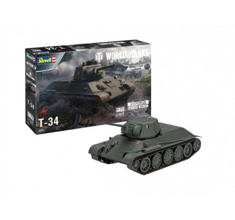 Revell World Of Tanks maquette T-34 1:72 référence 03510