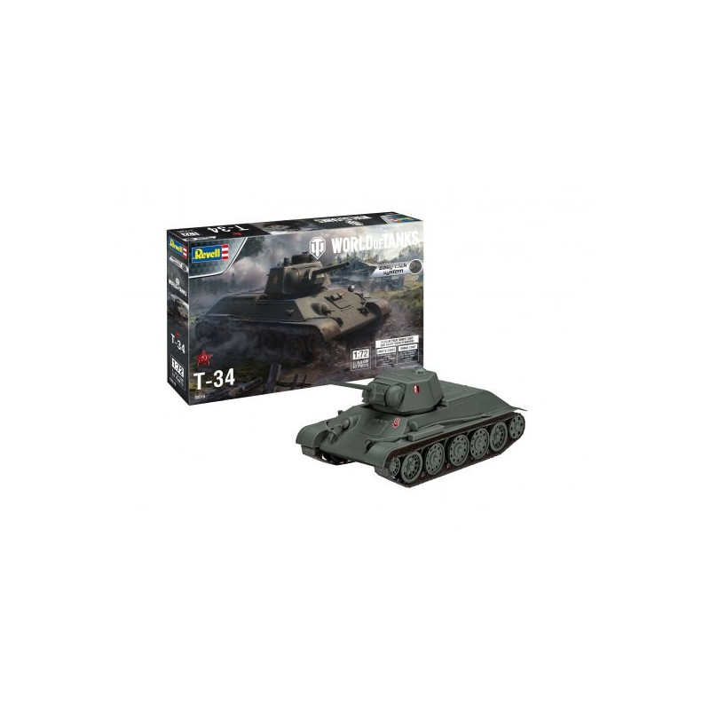 Revell World Of Tanks maquette T-34 1:72 référence 03510