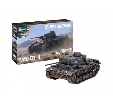 Revell® World of Tanks maquette militaire Panzer III 1:72 référence 03501